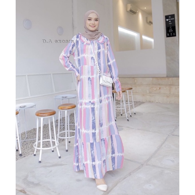 homey dress rayon / gamis rayon
