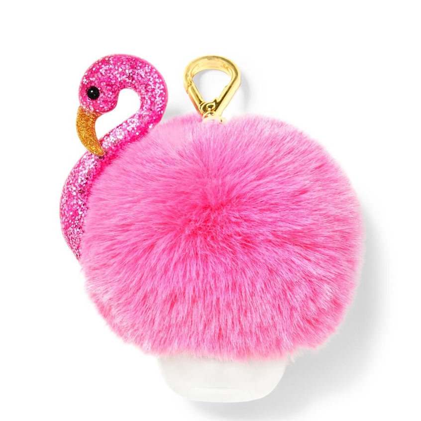 Pink Flamingo Pom Pocketbac Holder BBW - Bath &amp; Body Works