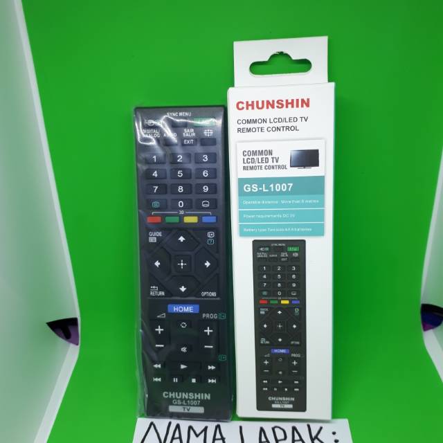 REMOTE REMOT TV LED LCD SONY CHUNSHIN