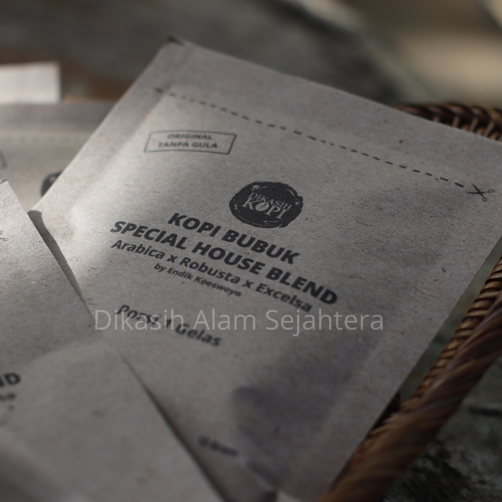 

SACHET DIKASIH KOPI House Blend Arabica Robusta Excelsa