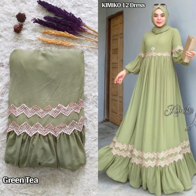 Kimiko By Aldisa~ gamis set original branded murah