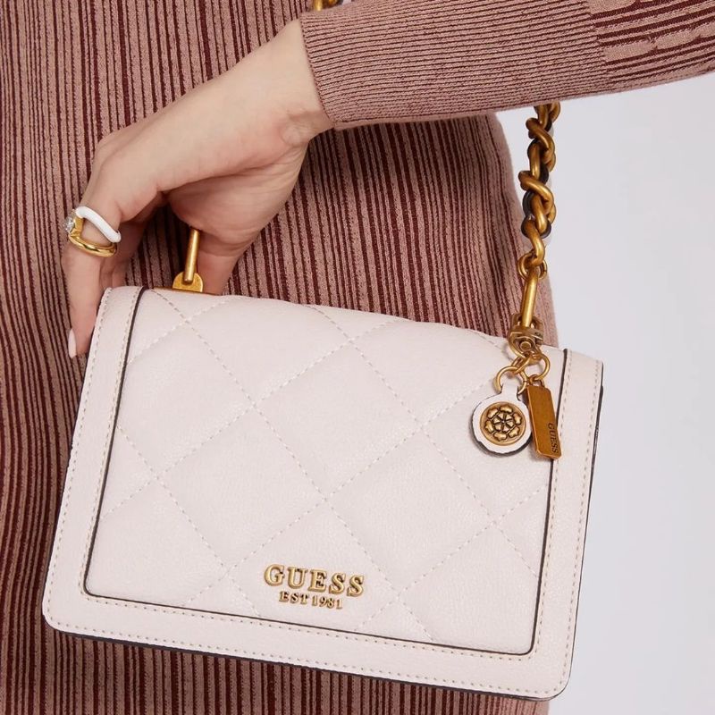 7.7 SALE | GUESSS Abey Crossbody Flap Bag