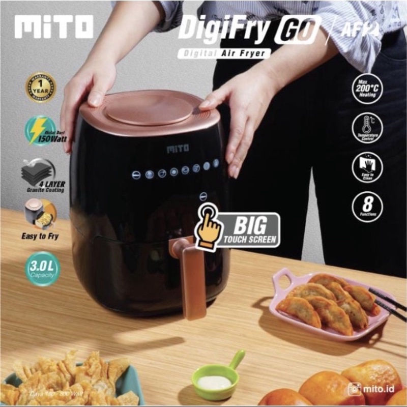 MITO Digital Air Fryer GO AF2 / Airfryer MITO ORI