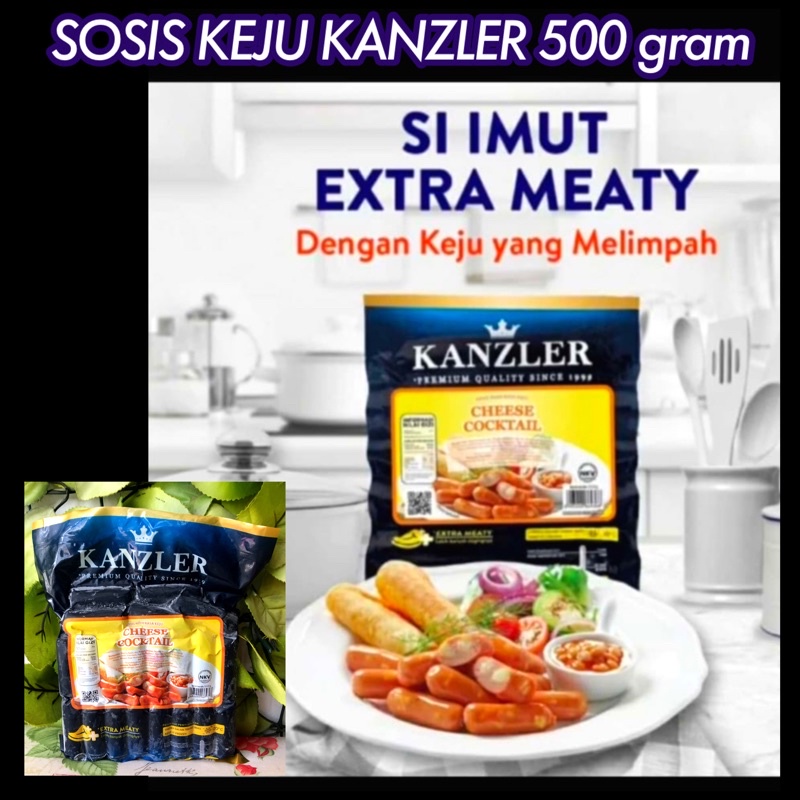 Sosis keju Kanzler Cheese Cocktail isi 500 gram Sosis Cimory