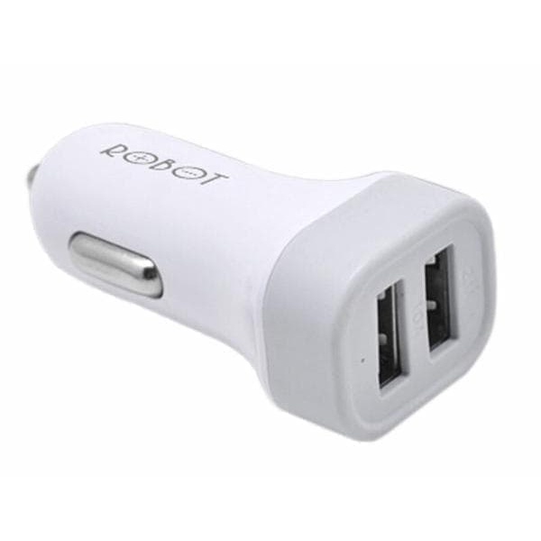 SAVER ROBOT RT-C06 LED 2 PORT USB CAR CHARGER CHARGER MOBIL