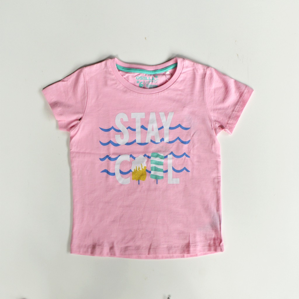 OSELLA BAJU ANAK PEREMPUAN TSHIRT STAY Pink 2