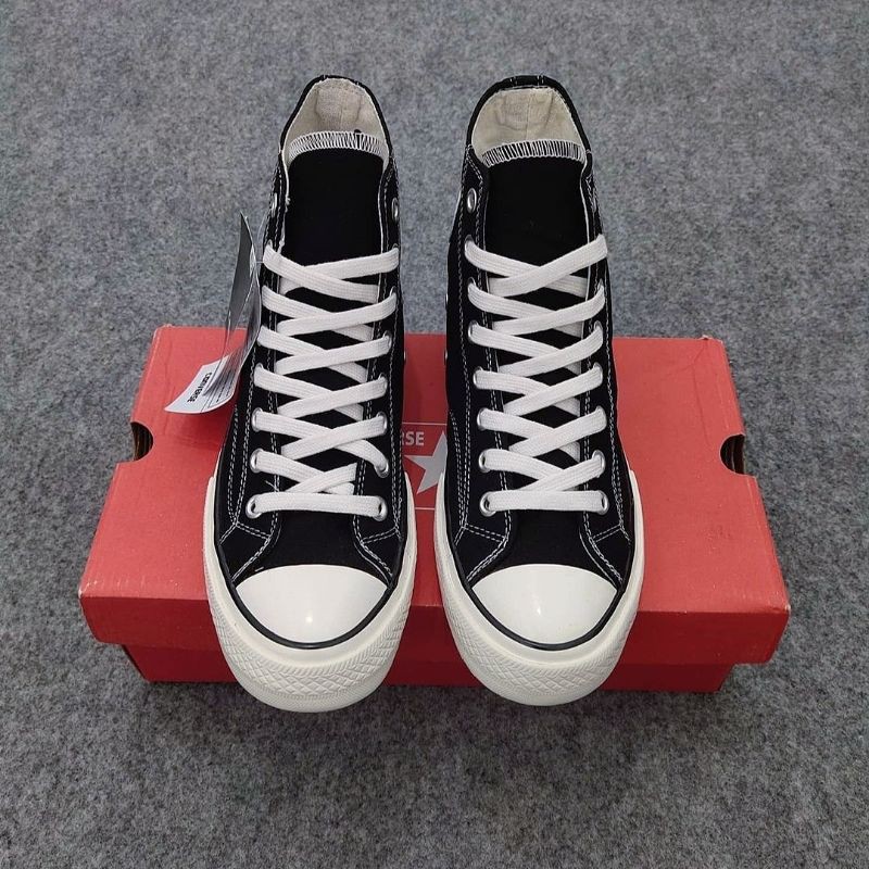 Converse Sepatu Converse 70s All star Black Eggret High Hitam putih Sepatu All star Converse premium