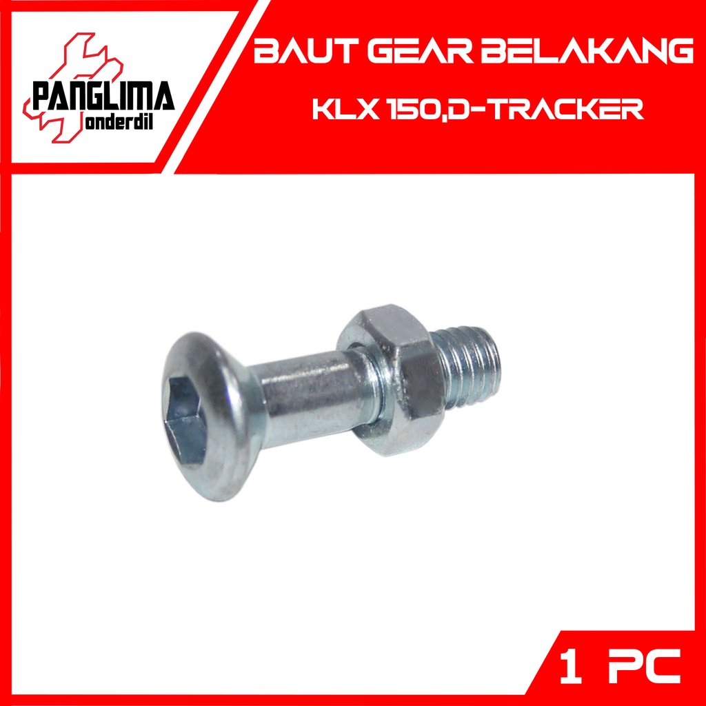 Baut Gear Belakang Kawasaki KLX 150-D Tracker 8x14-M8X14 Baud Gir-Gigi