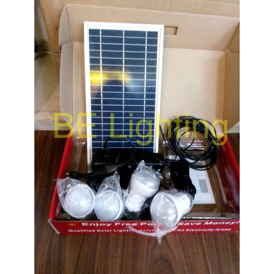 Solar Home Lighting System 8W (Lampu Sehen) / Paket Lampu Solar Panel