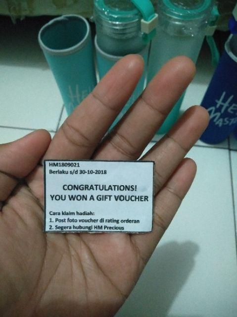 Hello Master + Pouch Warna 450ml Botol Minum Kaca / Botol Air / Water Glass Bottle