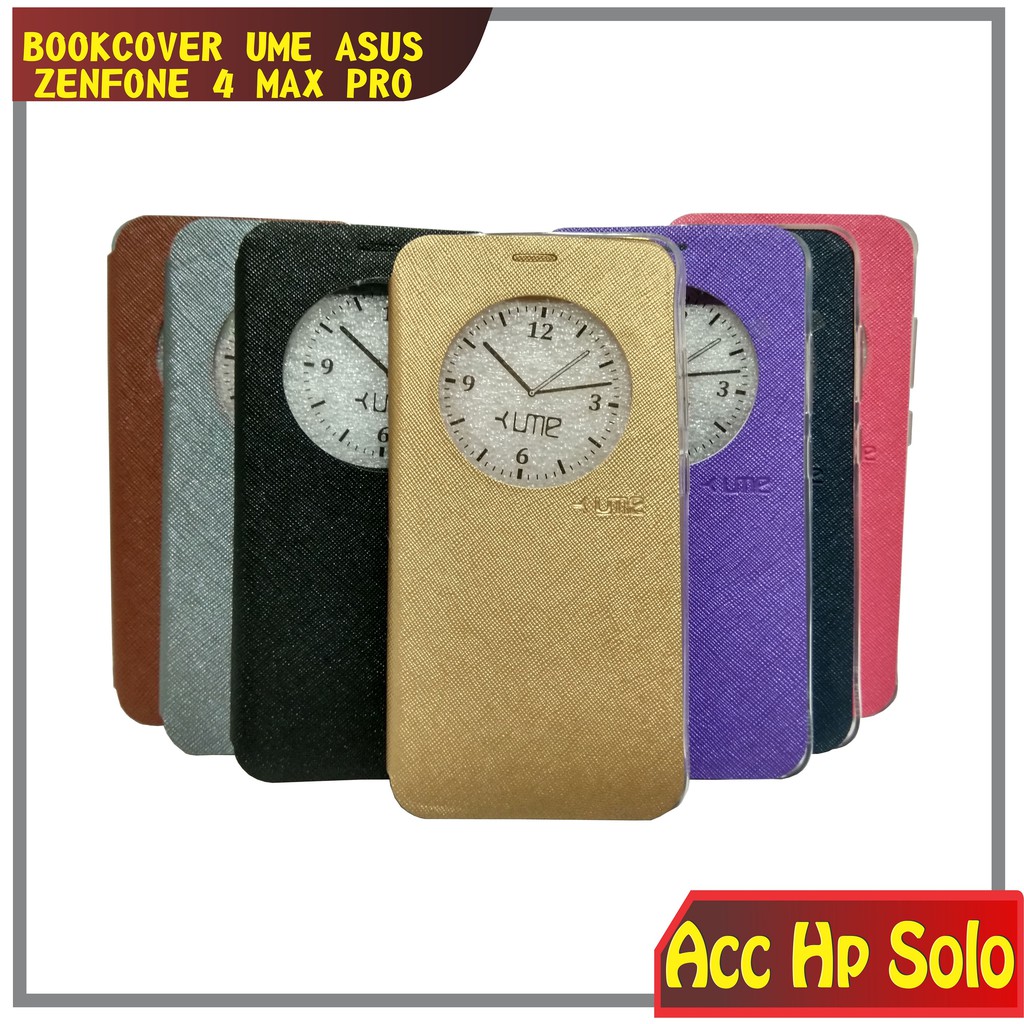 Book cover case asus zenfone 4 max pro ume