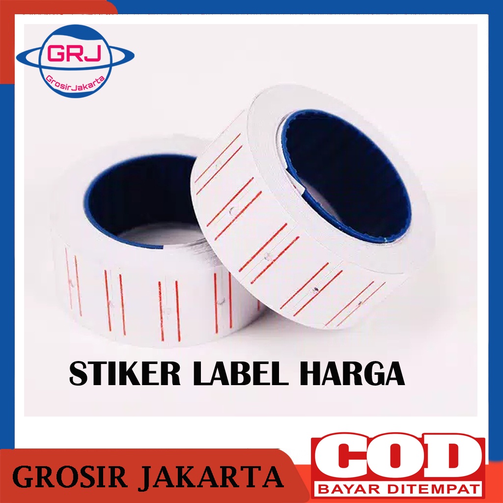 

KERTAS STICKER LABEL HARGA 1 BARIS LINE ISI REFILL PRICE LABEL MX5500
