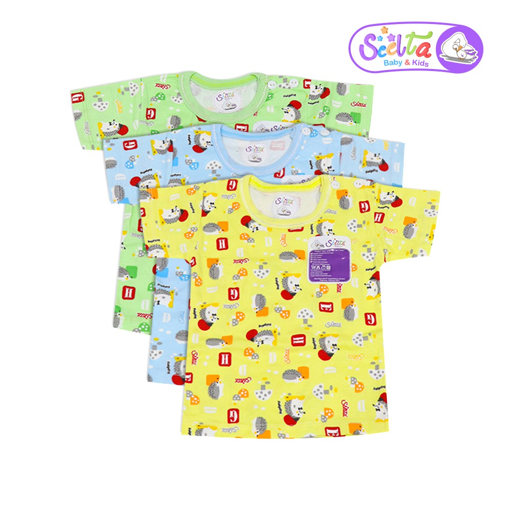 Scelta - Baby & Kids Kaos Bayi Lengan Pendek Motif Unisex Cewek & Cowok Bb C 2D3A