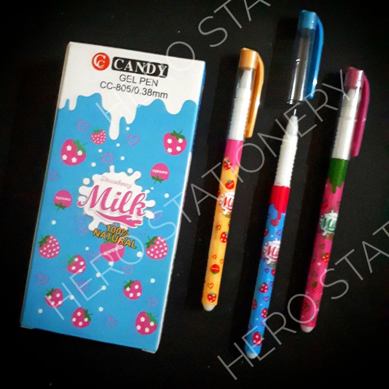 

Pen gel candy strawberry milk 0.38 mm CC-805 .12 unit