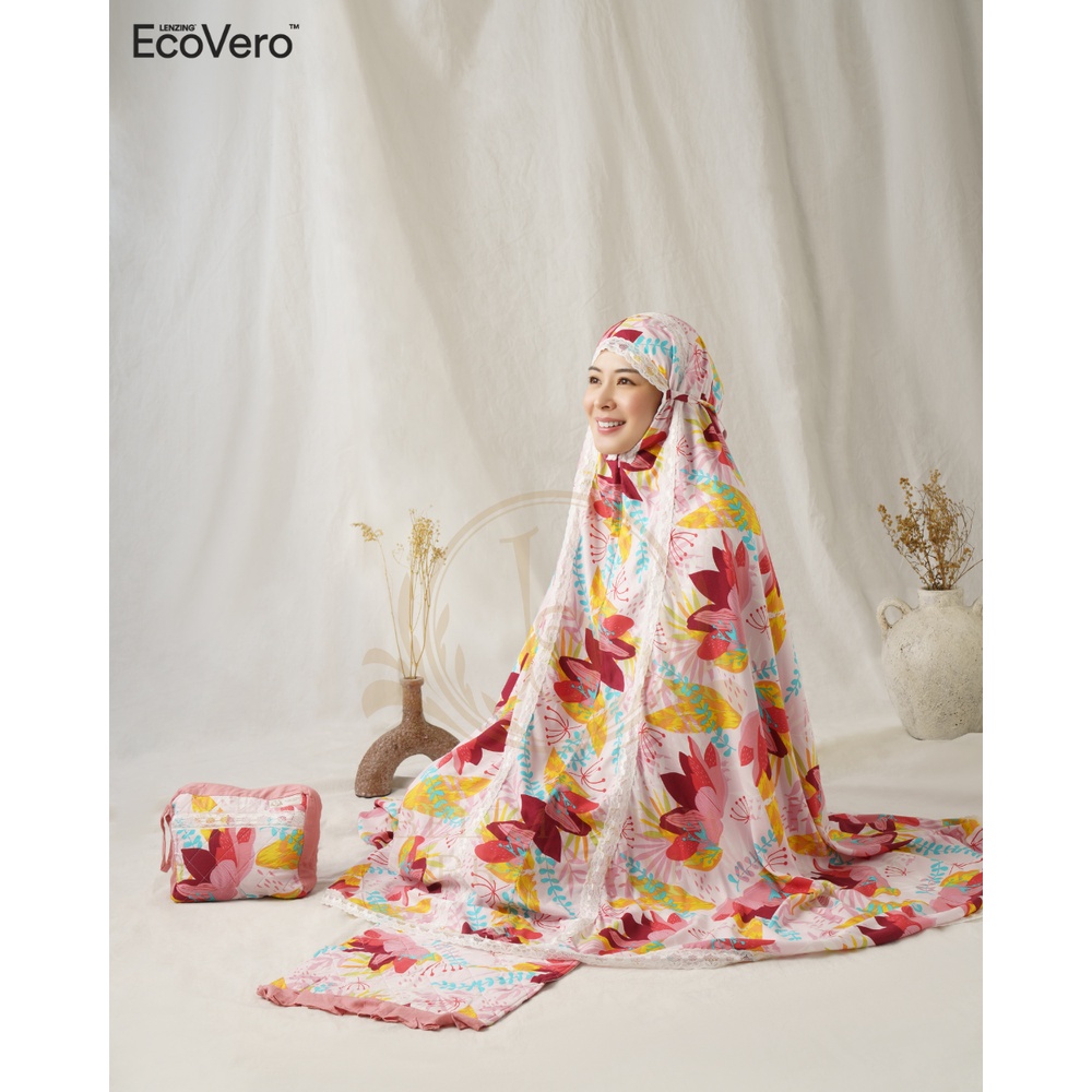 Mukena Dewasa 2in1 Premium Ecovero Angeline Set Sajadah