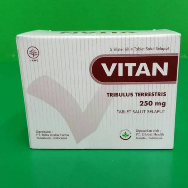 Vitan Tribulus Terrestris 250mg 1 box isi 20 tablet
