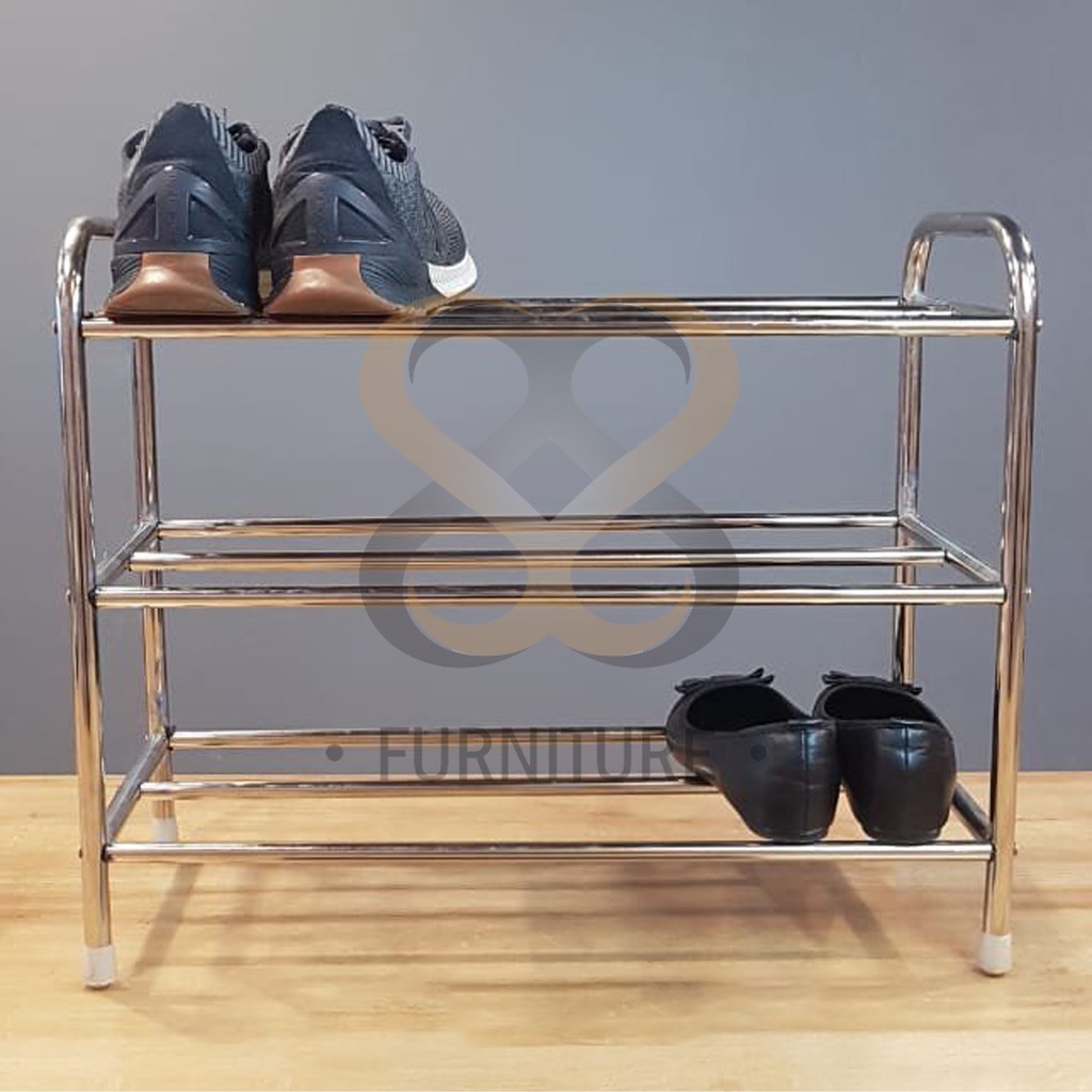Rak Sepatu / Rak Sepatu Stainless Susun 3, 4, & 5