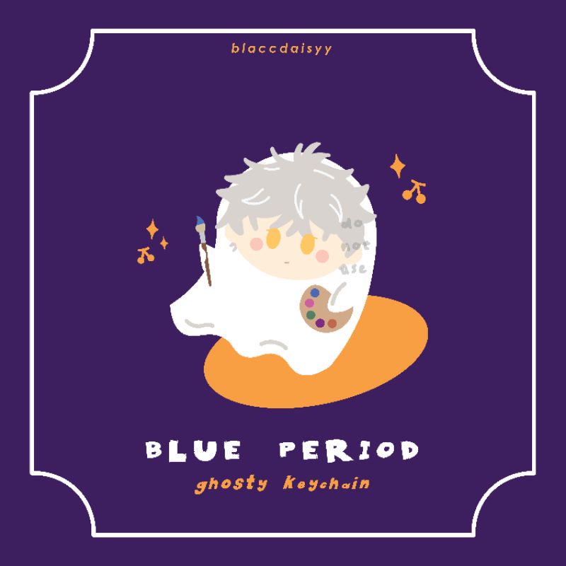 Blue Period Ghosty Keychain by Blaccdaisyy