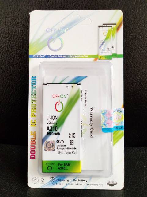 Baterai handphone samsung A3 2016 A310 A3-2016 merek OFFON