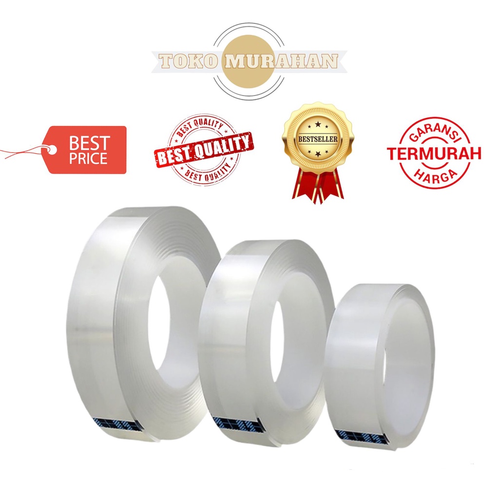

DOUBLE TAPE NANO DOUBLE TAPE SUPER KUAT DICUCI TANPA BEKAS MULTIFUNGSI MAGIC TAPE