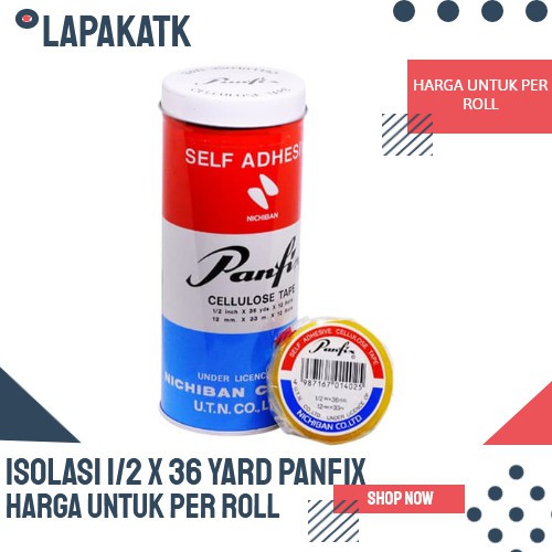 

PROMO ISOLASI PANFIX 1/2 X 36 YARD (PER PCS) ++++LT2