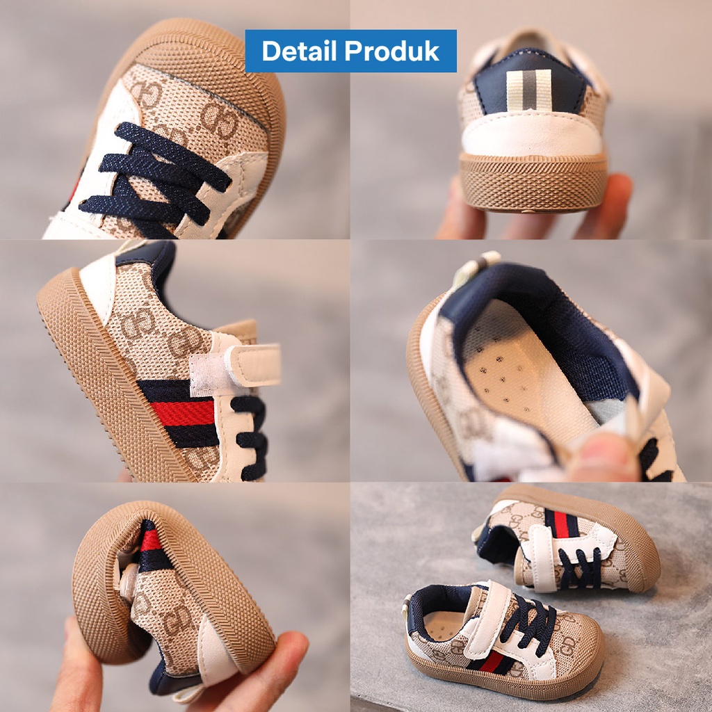 LAPAGO - Sepatu Sneaker Anak Laki Laki Perempuan Casual Usia 3 Bulan - 2 Tahun Type MBO