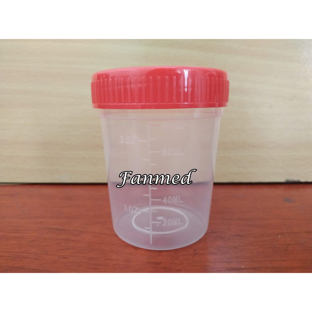 Urine Container 100 ml Non sterile Specimen Container 1 Pack Isi 200