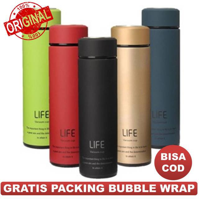 [BISA COD] TERMURAH!!!  TERMOS LIFE TRENDY STAINLLESS STELL FLASK