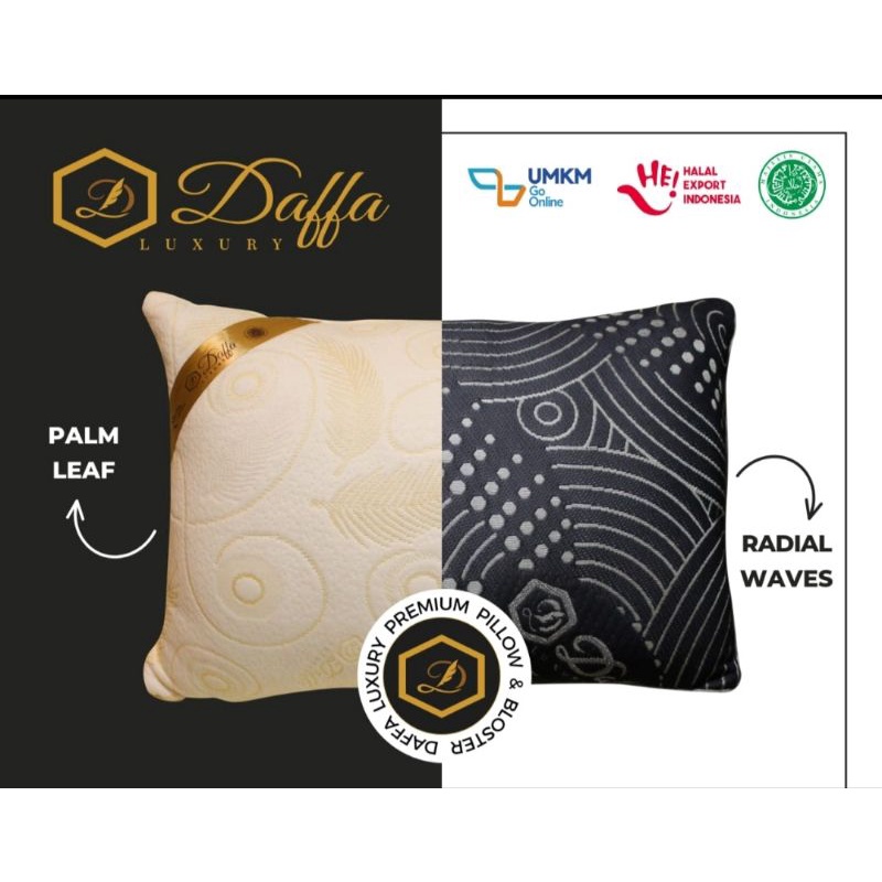 [1 PCS JUMBO] BANTAL/ GULING DAFFA PUTIH/ HITAM ORIGINAL JUMBO 1.100 GRAM