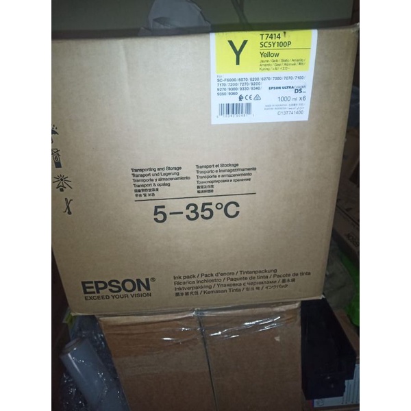 Tinta EPSON F6270 / F7270 T7414 YELLOW