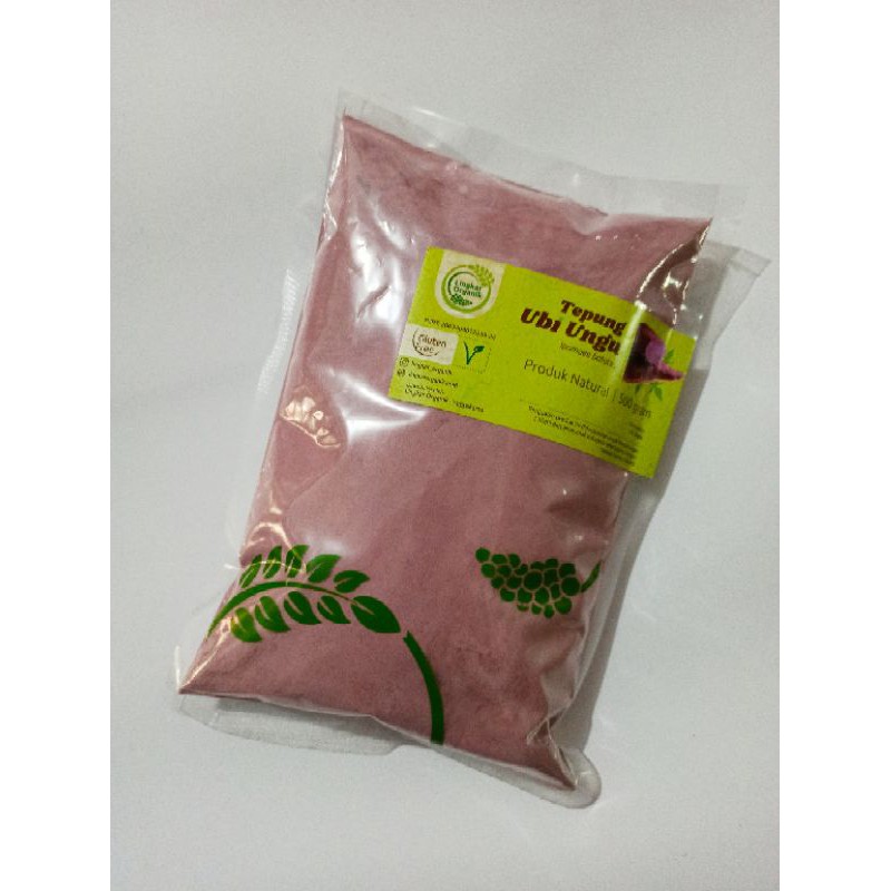 Tepung Ubi Ungu Lingkar Organik Kemasan 500 gram - Gluten Free