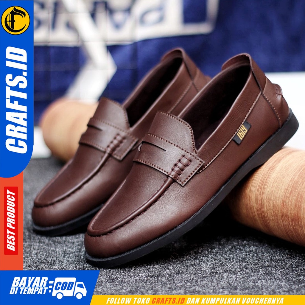 CRAFTS Pinne - Sepatu Formal Pria Oxford Pantofel