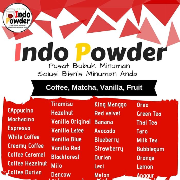 

Bubuk minuman grosir 30 kg bisa mix varianT