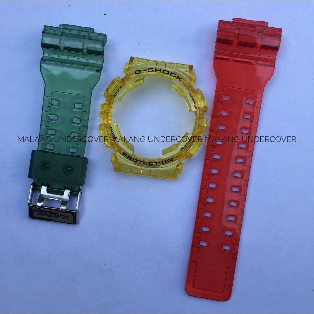 BNB BAND BEZEL GSHOCK G SHOCK GA 100 GD 100 GAX 100 GA 110 GD 110 GD 120 TRANSPARAN CLEAR JELLY RAST