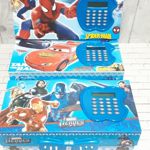 

✩cbg-506 TEMPAT KOTAK PENSIL KODE SUSUN KARAKTER ADA KALKULATOR $