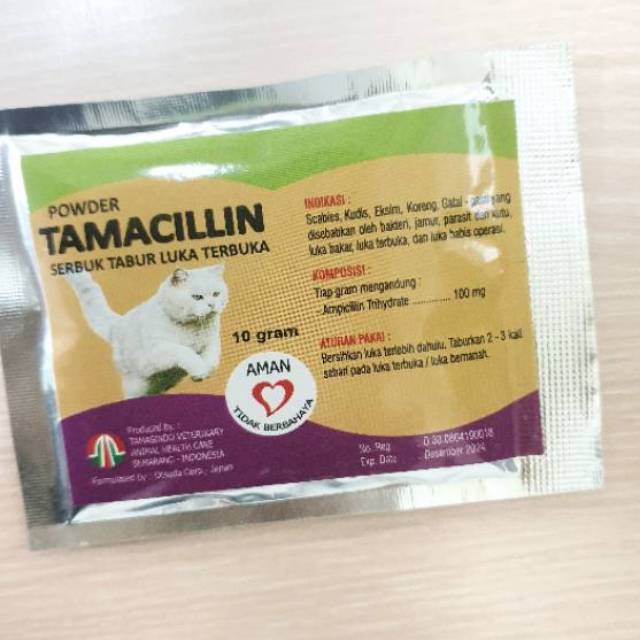 TAMACILLIN POWDER Obat Serbuk Tabur untuk Kucing