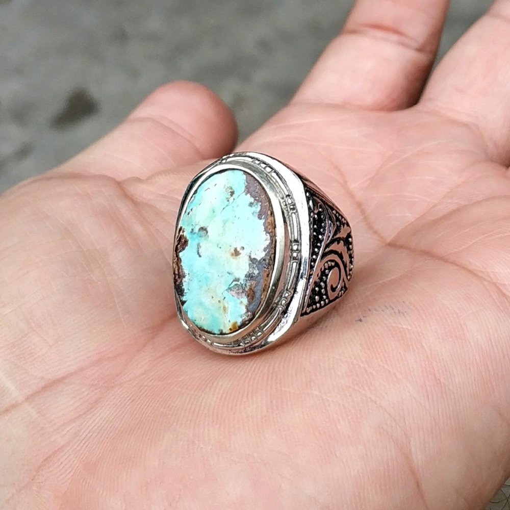 CINCIN BATU AKIK NATURAL PIRUS ASLI PERSIA MOTIF MANTAP TERMURAH