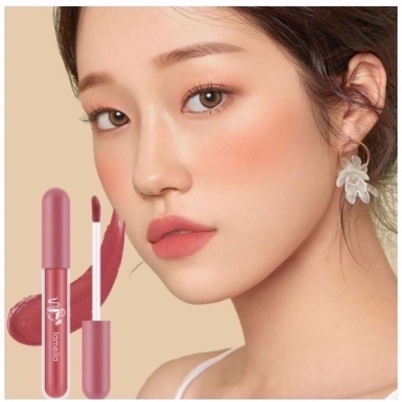 ✨NAGIHI✨ LAMEILA NUDE EDITION Lip Glaze Lipstik Cair Lip Gloss Pelembab Silky Misty