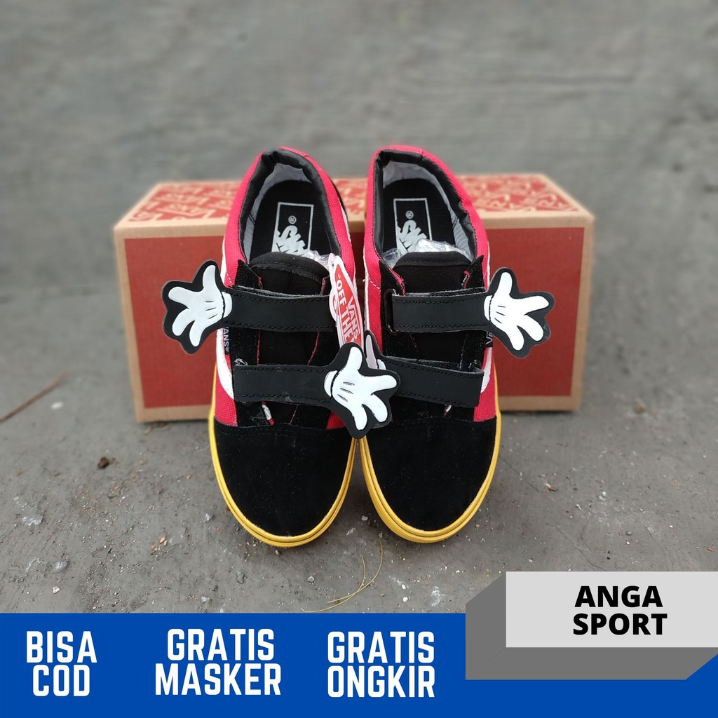 SEPATU ANAK VANS MICKEY MOUSE SEPATU KETS KIDS RAFATAR FASHION MADE IN VIETNAM