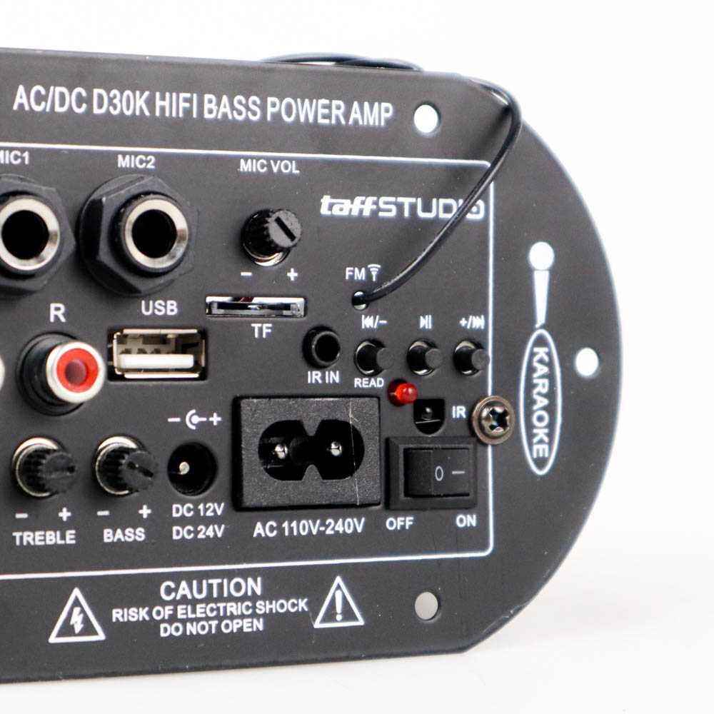 Amplifier Board Audio Bluetooth Subwoofer DIY 35W - D30K / Amplifier Mobil Mini Bluetooth Rakitan Karaoke Remote 12 Volt Super Bass Import Original 4 Chanel Class D
