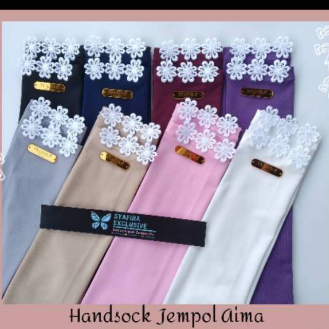 Handsock Aima Handsock Jempol Flower Handsock Jempol Renda