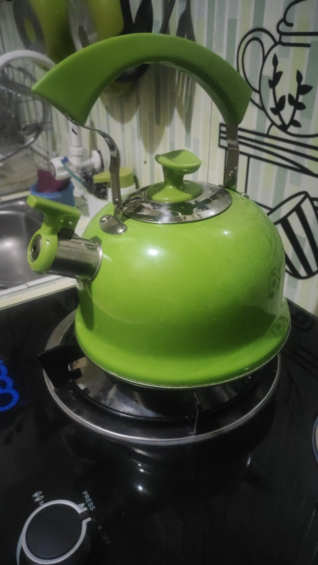 Burano Kettle Teko Bunyi Warna Stainless Steel