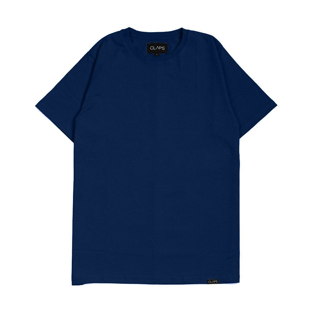 CLAPS - Navy Basic Tshirt (Kaos Polos Dewasa)