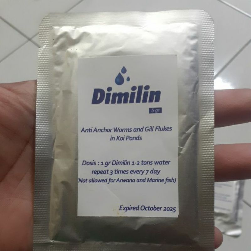 dimilin obat kutu ikan koi dan ikan hias 5g