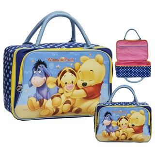 New Tas Anak  Travel Bag DUA Kantung Winnie  The Pooh  Bahan 