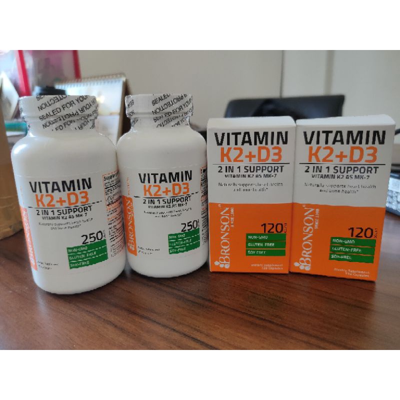 Vitamin D3 + K2 Bronson D3+K2 ORIGINAL 100%