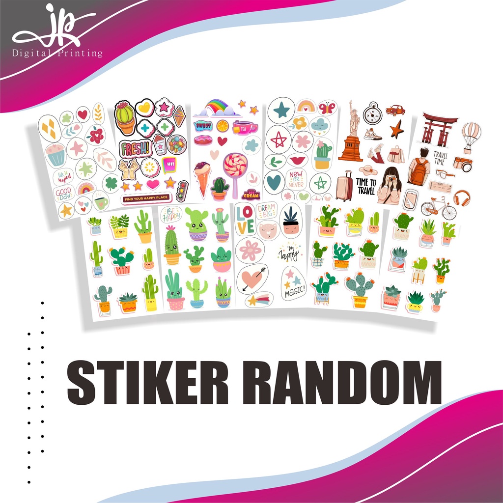 

JP Store Sticker Pack Aesthetic Lucu - Stiker Pack Label Untuk case Hp Laptop Tumbler Koper Gitar Dll