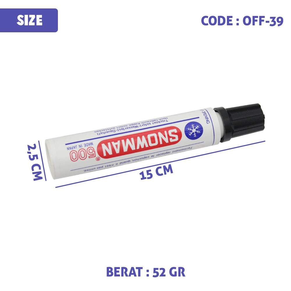 OFF-39 | SPIDOL BESAR Big Jumbo Snowman 500 Japan Permanen Marker Alat Tulis Office &amp; Stationery