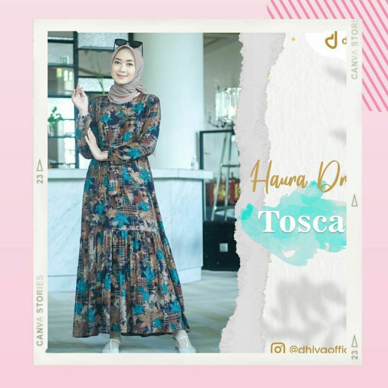 Haura Dress By Dhiya Official Homedress Cantik