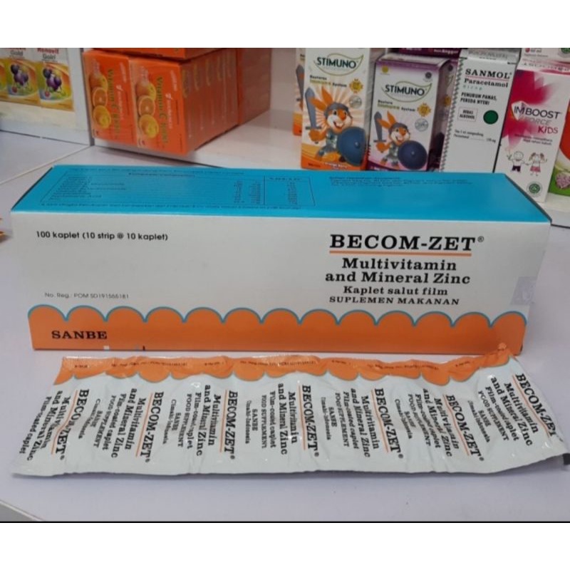 becom zet mulvitamin vitamin c dan zinc